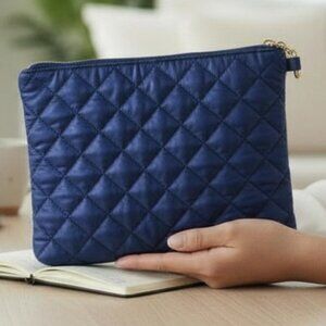 Lemonbella Sapphire Quilted Puffer Shoulder Mini Bag